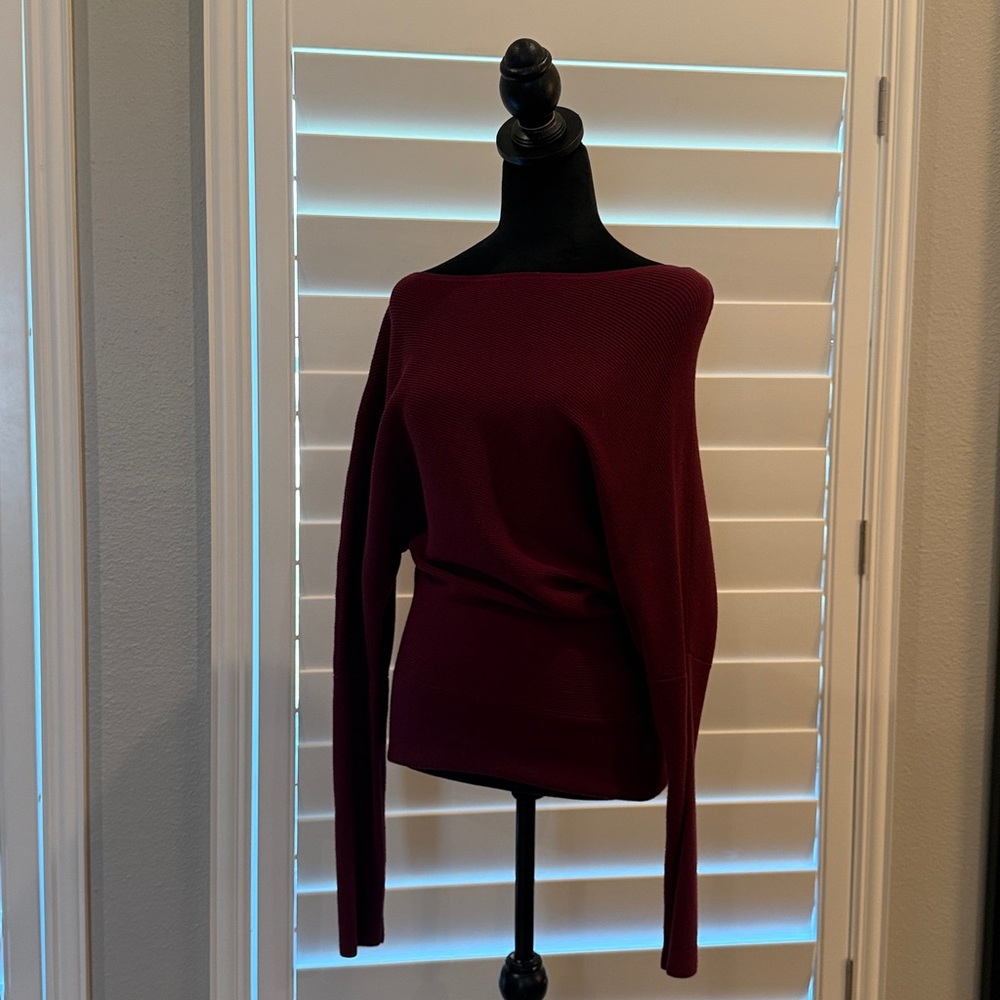 Banana Republic Deep Red Knit Top